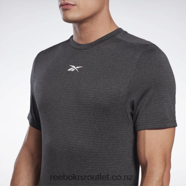 Night Black 2B46261189 Workout Ready Melange T-Shirt Reebok Men