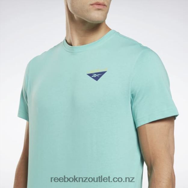 Semi Classic Teal 2B46261313 Les Mills Graphic T-Shirt Reebok Men