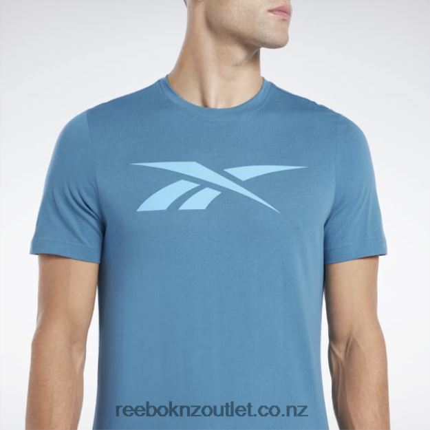 Steely Blue S23-R 2B46261261 Graphic Series Vector T-Shirt Reebok Men