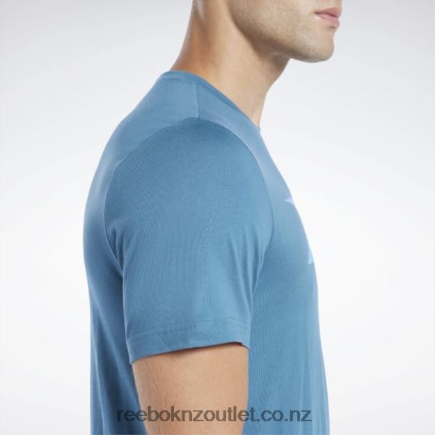 Steely Blue S23-R 2B46261261 Graphic Series Vector T-Shirt Reebok Men