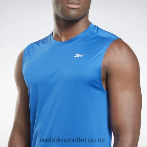 Vector Blue 2B46261178 Training Sleeveless Tech T-Shirt Reebok Men