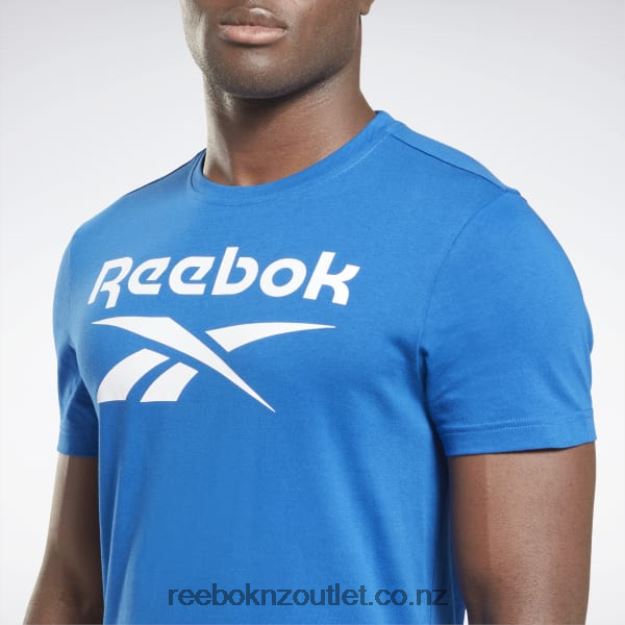 Vector Blue/White 2B46261193 Identity Big Logo T-Shirt Reebok Men