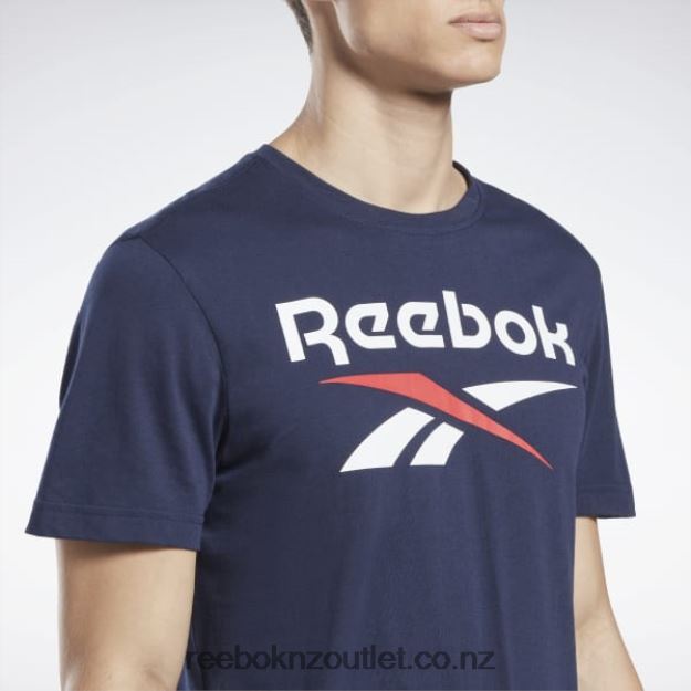Vector Navy 2B46261167 Identity Big Logo T-Shirt Reebok Men