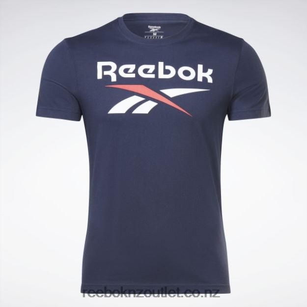Vector Navy 2B46261167 Identity Big Logo T-Shirt Reebok Men