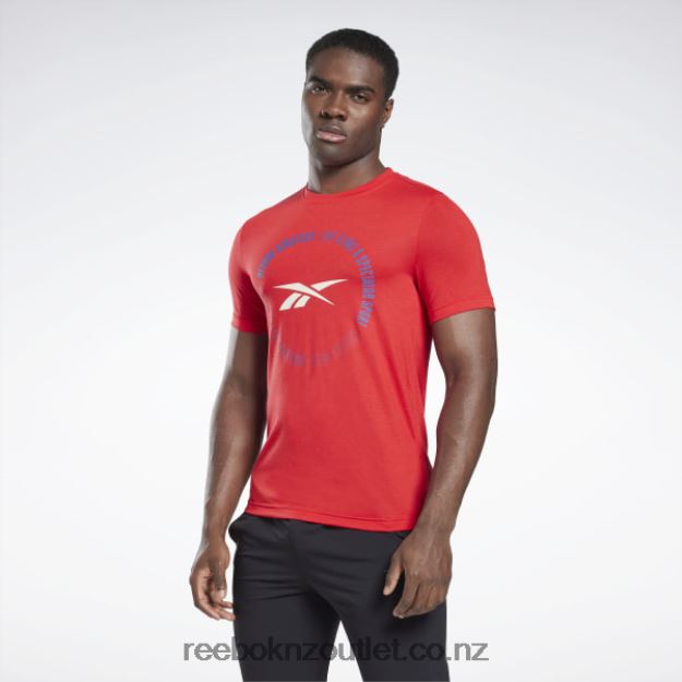 Vector Red 2B46261295 Life Is Not a Spectator Sport Graphic T-Shirt Reebok Men