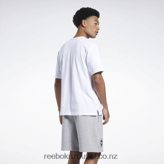 White 2B46261173 Iverson Trio Short Sleeve T-Shirt Reebok Men