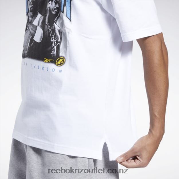 White 2B46261173 Iverson Trio Short Sleeve T-Shirt Reebok Men