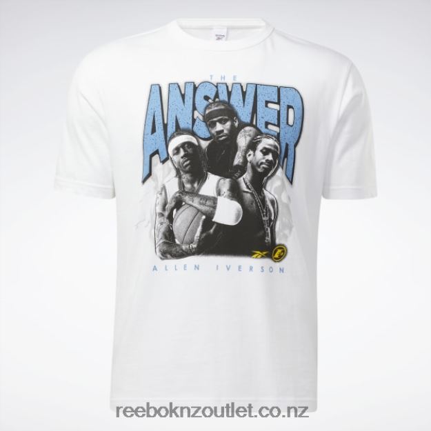 White 2B46261173 Iverson Trio Short Sleeve T-Shirt Reebok Men