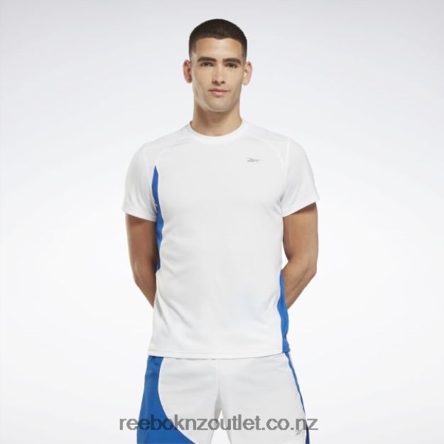 White 2B46261247 Running Speedwick T-Shirt Reebok Men