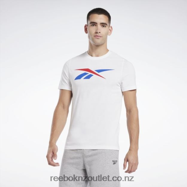 White/Vector Red/Vector Blue 2B46261185 Graphic Series Vector T-Shirt Reebok Men