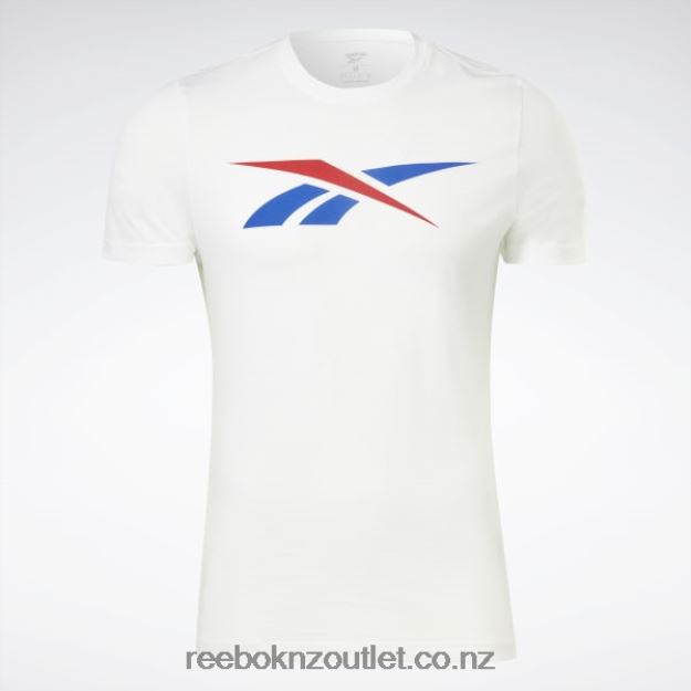 White/Vector Red/Vector Blue 2B46261185 Graphic Series Vector T-Shirt Reebok Men