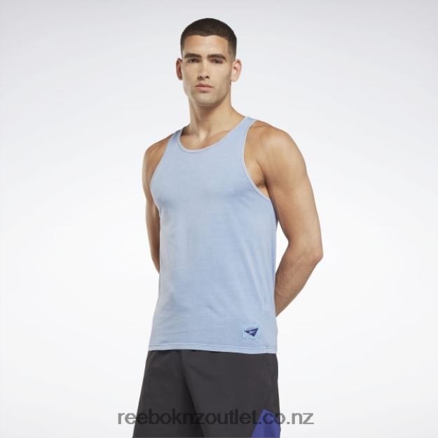 Bold Purple 2B46261304 Les Mills Natural Dye Tank Top Reebok Men