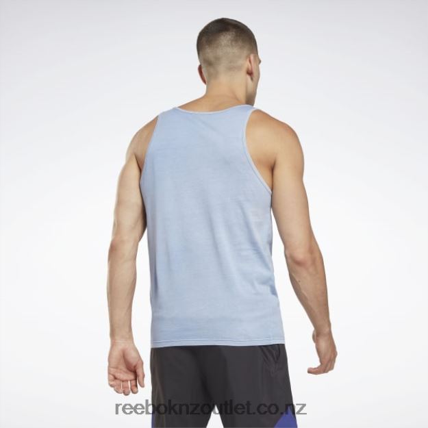 Bold Purple 2B46261304 Les Mills Natural Dye Tank Top Reebok Men