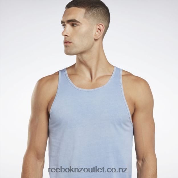 Bold Purple 2B46261304 Les Mills Natural Dye Tank Top Reebok Men