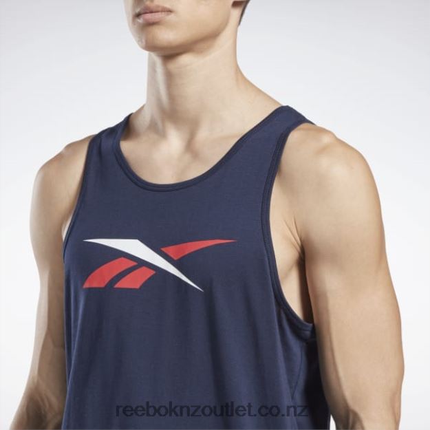 Vector Navy 2B46261266 Graphic Series Vector Tank Top Reebok Men