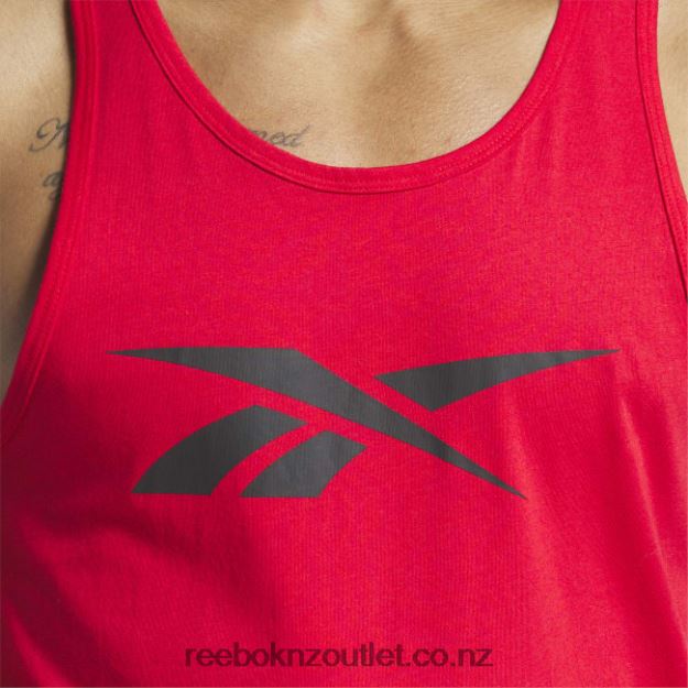 Vector Red/Black 2B46261231 Graphic Series Vector Tank Top Reebok Men