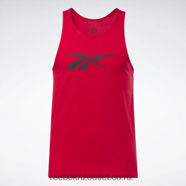 Vector Red/Black 2B46261231 Graphic Series Vector Tank Top Reebok Men