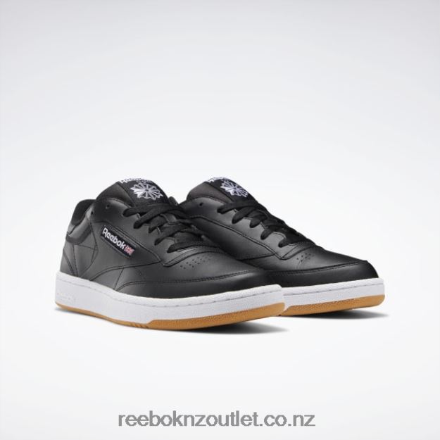Black/White/Gum 2B46261152 Club C 85 Men\'s Shoes Reebok