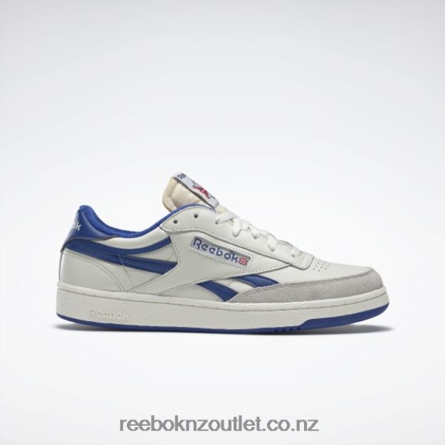 Chalk/Collegiate Royal/Excellent Red 2B46261029 Club C Revenge Vintage Men's Shoes Reebok