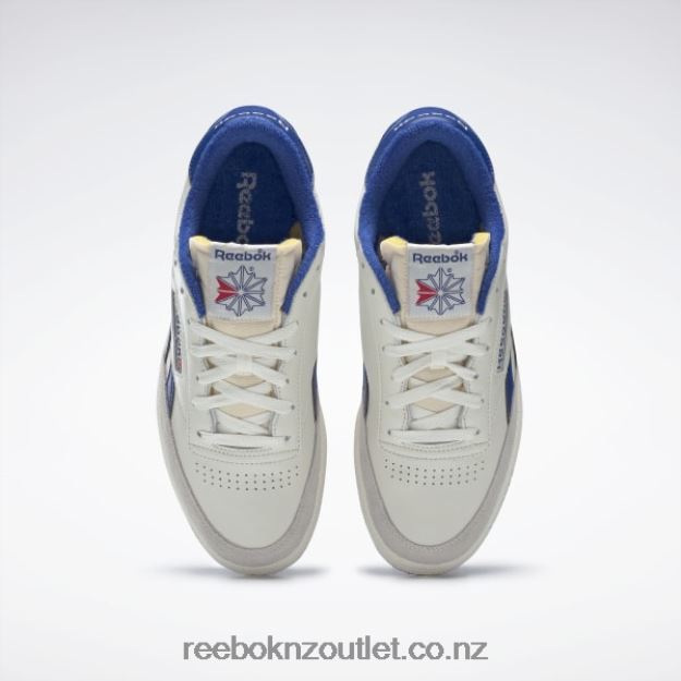 Chalk/Collegiate Royal/Excellent Red 2B46261029 Club C Revenge Vintage Men\'s Shoes Reebok