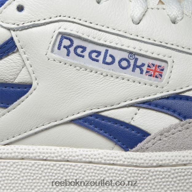 Chalk/Collegiate Royal/Excellent Red 2B46261029 Club C Revenge Vintage Men\'s Shoes Reebok