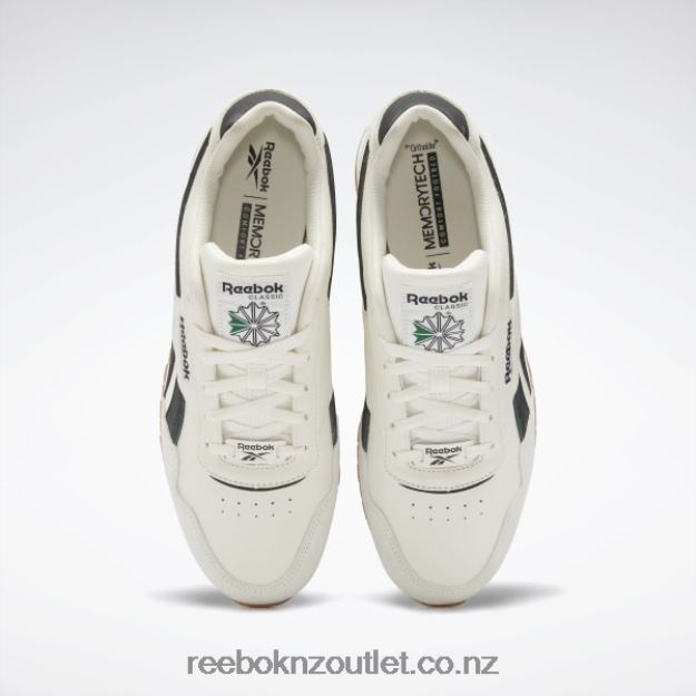 Chalk/Glen Green/Black 2B46261318 Classic Harman Run Men\'s Shoes Reebok