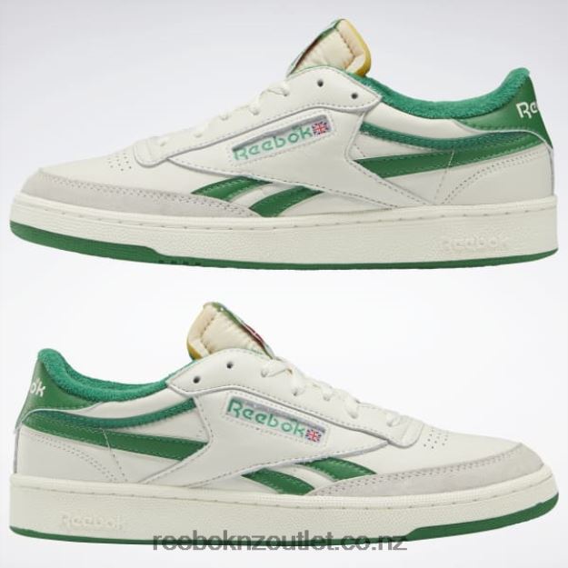 Chalk/Paper White/Glen Green 2B46261043 Club C Revenge Vintage Men\'s Shoes Reebok