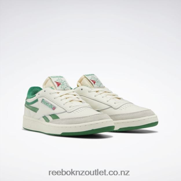 Chalk/Paper White/Glen Green 2B46261043 Club C Revenge Vintage Men\'s Shoes Reebok
