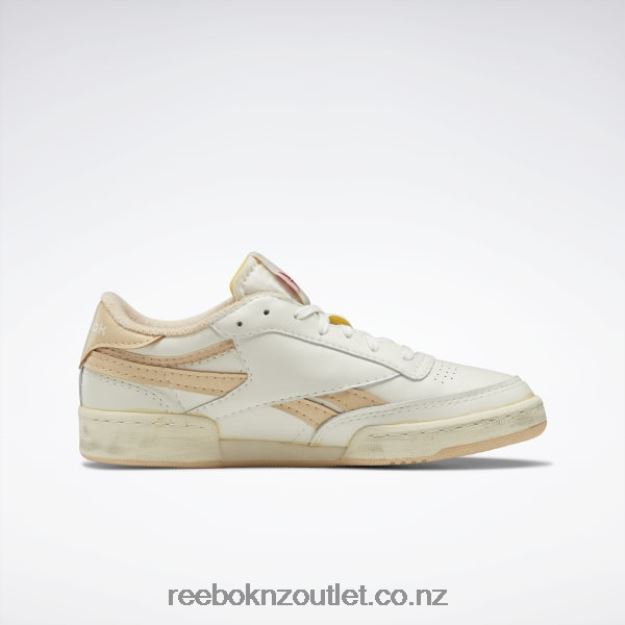 Chalk/Weathered Beige F22-R/Alabaster 2B46261104 Club C Revenge Vintage Men\'s Shoes Reebok