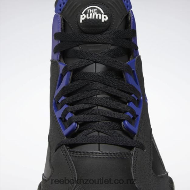 Core Black/Bold Purple/Collegiate Gold 2B46261034 Shaq Attaq Basketball Shoes Reebok Men