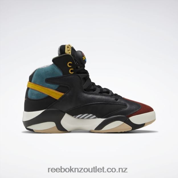 Core Black/Dark Sable/Luxe Blue 2B46261024 Street Fighter Shaq Attaq Basketball Shoes Reebok Men