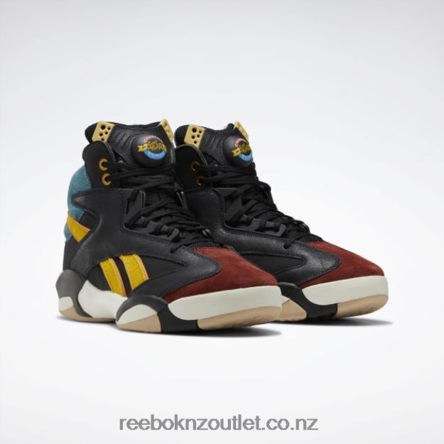 Core Black/Dark Sable/Luxe Blue 2B46261024 Street Fighter Shaq Attaq Basketball Shoes Reebok Men