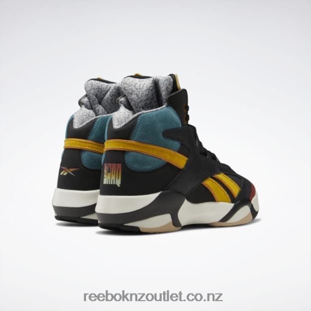Core Black/Dark Sable/Luxe Blue 2B46261024 Street Fighter Shaq Attaq Basketball Shoes Reebok Men