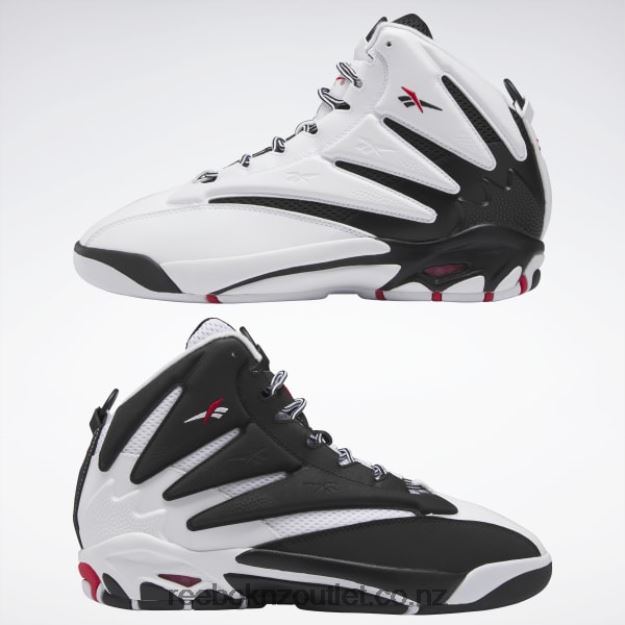 Core Black/Ftwr White/Vector Red 2B46261339 The Blast Basketball Shoes Reebok Men