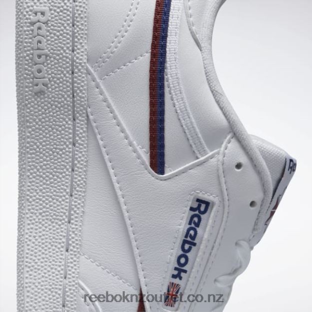 Ftwr White/Classic Cobalt/Classic Burgundy 2B46261215 Club C 85 Vegan Shoes Reebok Men