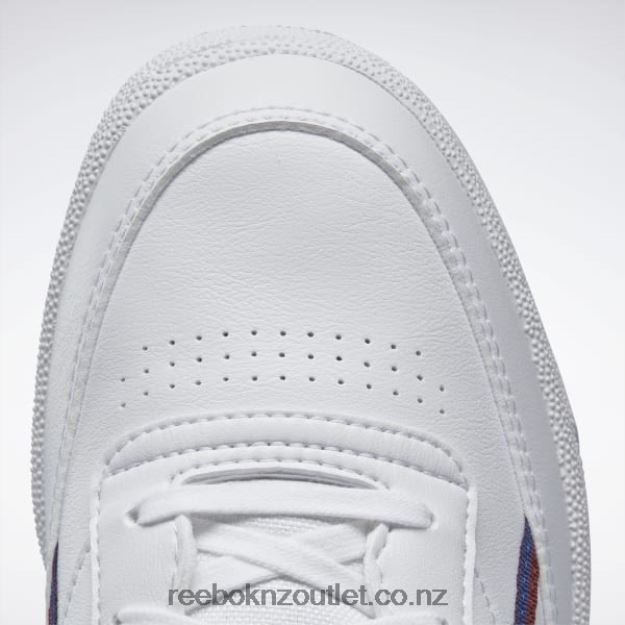 Ftwr White/Classic Cobalt/Classic Burgundy 2B46261215 Club C 85 Vegan Shoes Reebok Men
