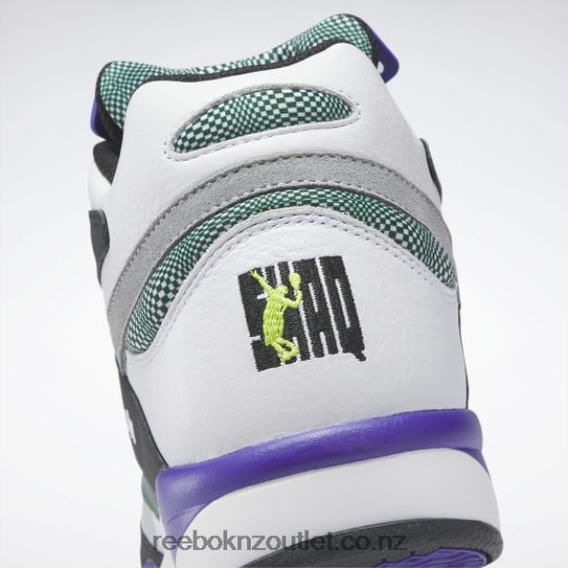 Ftwr White/Core Black/Dark Green 2B46261039 Shaq Victory Pump Basketball Shoes Reebok Men