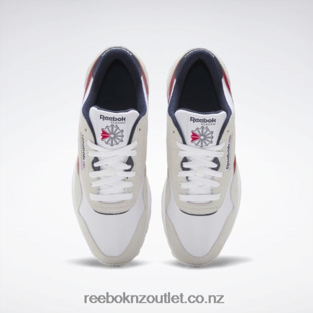 Ftwr White/Flash Red/Vector Navy 2B46261100 Classic Nylon Men\'s Shoes Reebok