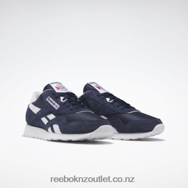 Vector Navy/Ftwr White 2B46261083 Classic Nylon Men\'s Shoes Reebok