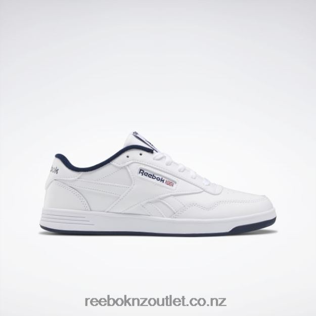 White/Collegiate Navy 2B46261334 Club MEMT Men's Shoes Reebok