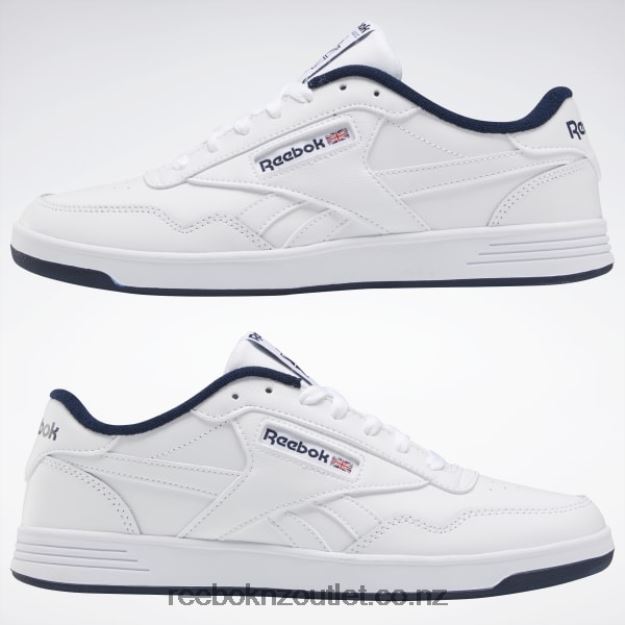 White/Collegiate Navy 2B46261334 Club MEMT Men\'s Shoes Reebok