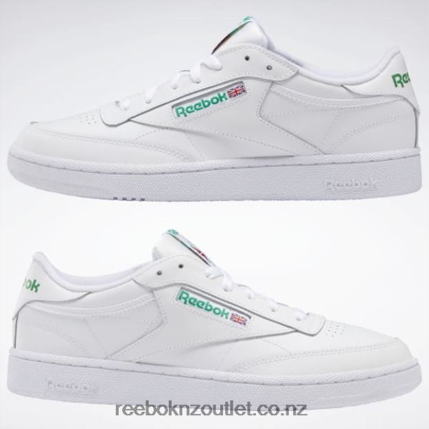 White/Green 2B46261031 Club C 85 Men\'s Shoes Reebok