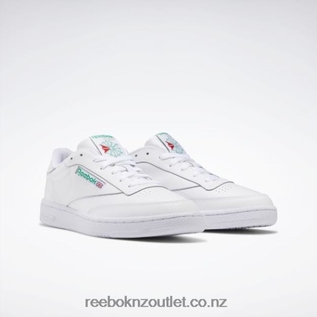 White/Green 2B46261031 Club C 85 Men\'s Shoes Reebok