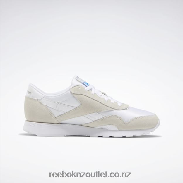 White/Light Grey 2B46261141 Classic Nylon Men\'s Shoes Reebok