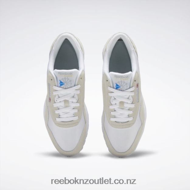 White/Light Grey 2B46261141 Classic Nylon Men\'s Shoes Reebok