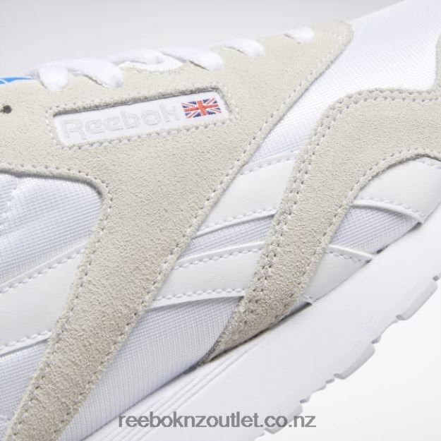 White/Light Grey 2B46261141 Classic Nylon Men\'s Shoes Reebok