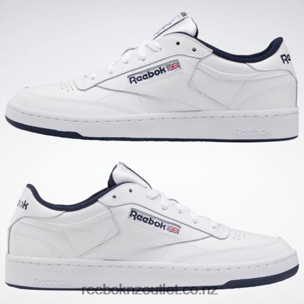 White/Navy 2B46261033 Club C 85 Men\'s Shoes Reebok