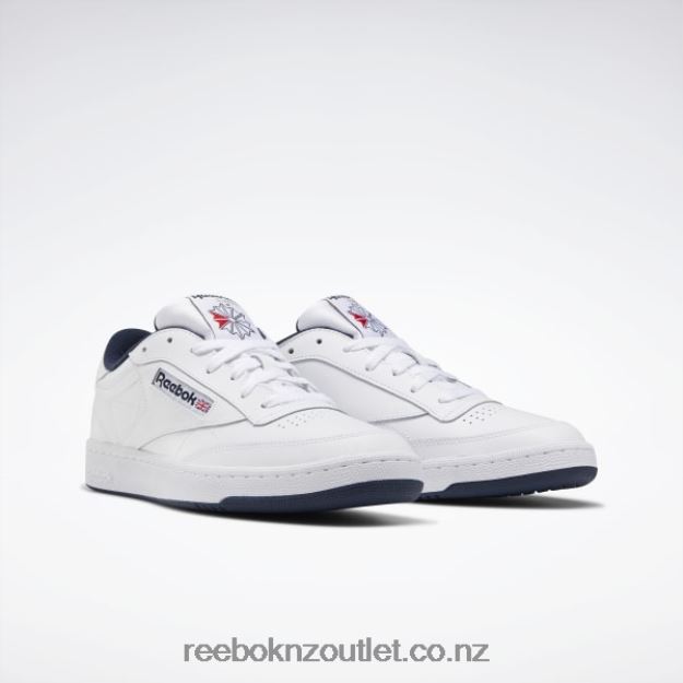 White/Navy 2B46261033 Club C 85 Men\'s Shoes Reebok