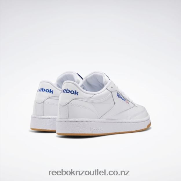 White/Royal/Gum 2B46261025 Club C 85 Men\'s Shoes Reebok