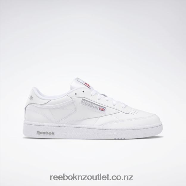 White/Sheer Grey 2B46261023 Club C 85 Men's Shoes Reebok